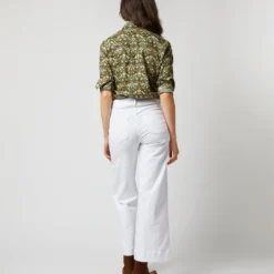 Western Shirt In Hunter Multi Strawberry Thief Liberty Fabric 19 Western Shirt In Hunter Multi Strawberry Thief Liberty Fabric -Modezzia Sales S71391 1217