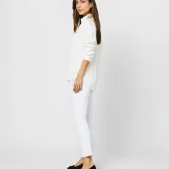 Hannah Blouse In Ivory Silk Crepe De Chine -Modezzia Sales S71401 1422