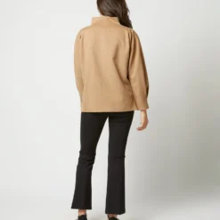 Violet Top In Camel Hair Flannel -Modezzia Sales S71412 3970