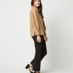 Violet Top In Camel Hair Flannel -Modezzia Sales S71412 3993