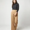 Hutton Pant In Camel Hair Flannel 1 Hutton Pant In Camel Hair Flannel -Modezzia Sales S71414 4378