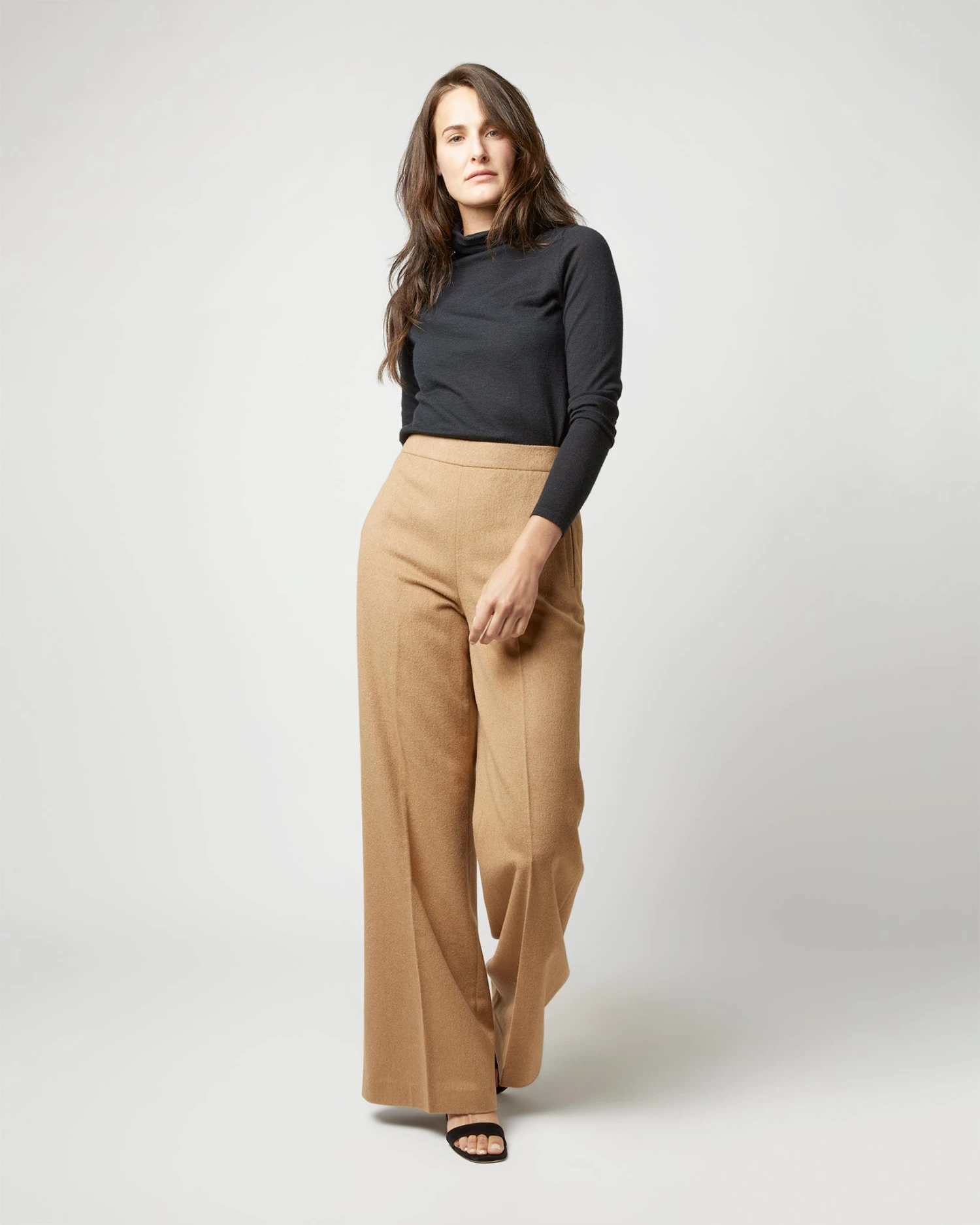 Hutton Pant In Camel Hair Flannel 3 Hutton Pant In Camel Hair Flannel