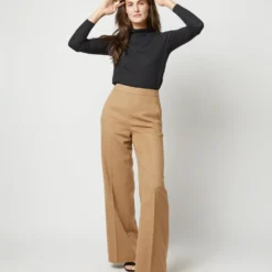 Hutton Pant In Camel Hair Flannel 14 Hutton Pant In Camel Hair Flannel -Modezzia Sales S71414 4388