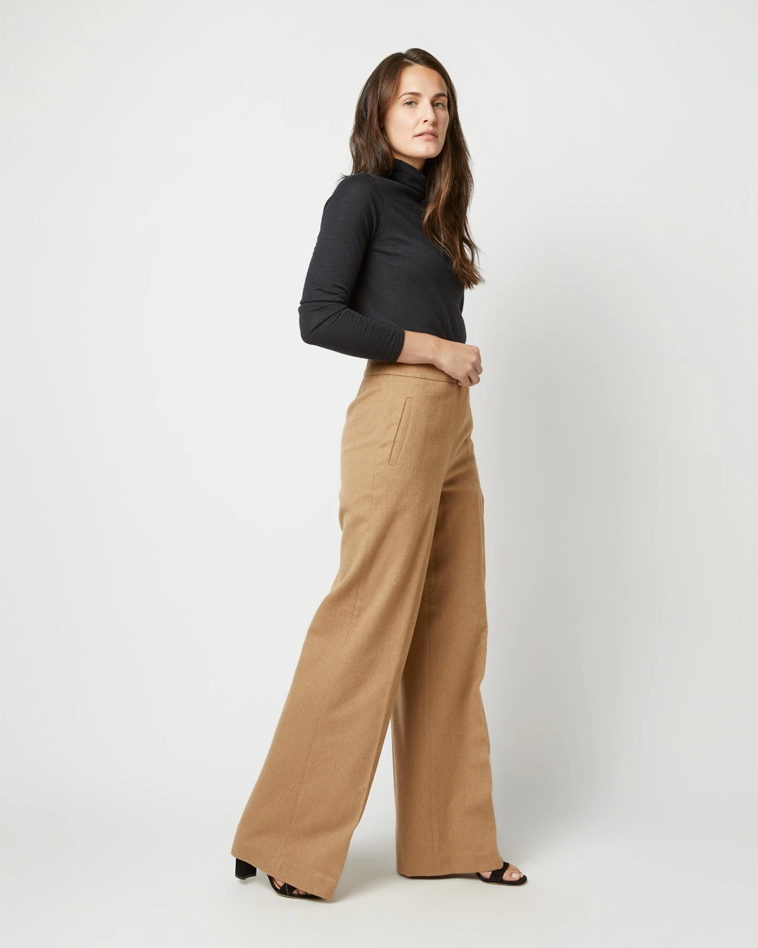 Hutton Pant In Camel Hair Flannel 4 Hutton Pant In Camel Hair Flannel - Image 2