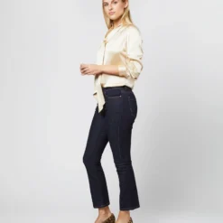 Tie-Neck Blouse In Platino Silk Charmeuse -Modezzia Sales S71421 1670