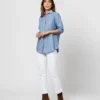 Understudy Shirt In Extra Light Washed Cotolino Chambray -Modezzia Sales S71427 1856