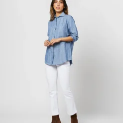 Understudy Shirt In Extra Light Washed Cotolino Chambray