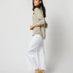 Hannah Blouse In Birch Silk Crepe De Chine -Modezzia Sales S71628 909