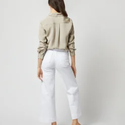 Hannah Blouse In Birch Silk Crepe De Chine -Modezzia Sales S71628 939