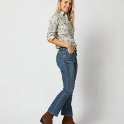 Western Shirt In Ivory Multi Rachel Liberty Fabric 15 Western Shirt In Ivory Multi Rachel Liberty Fabric -Modezzia Sales S71629 2227