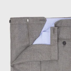 Pleated Dress Trouser In Brown Mix Sharkskin 7 Pleated Dress Trouser In Brown Mix Sharkskin -Modezzia Sales S71686 90