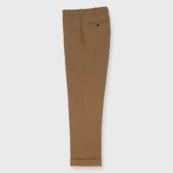 Dress Trouser In Tobacco Hopsack