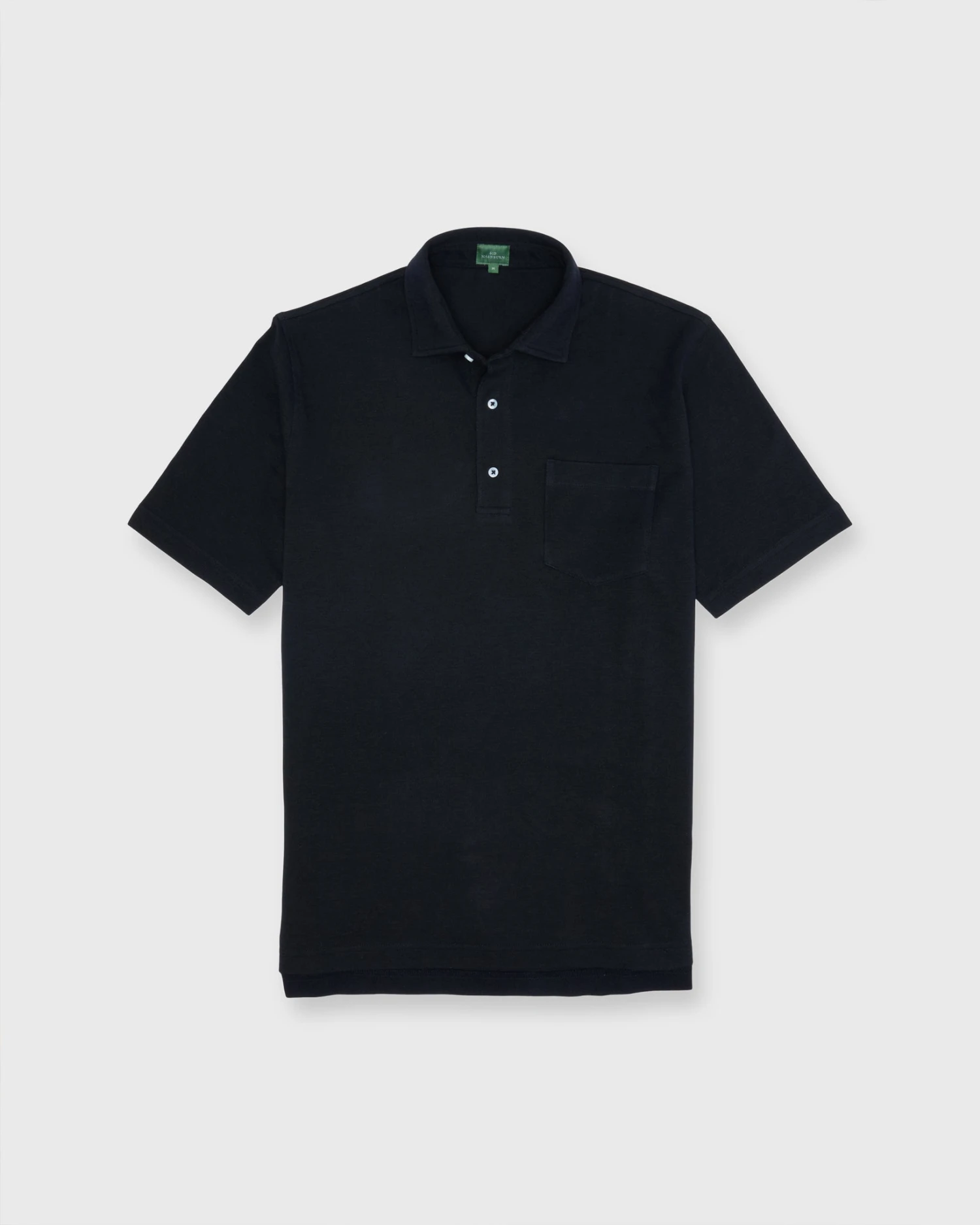 Short-Sleeved Polo In Olive Dark Oxford Pique 3 Short-Sleeved Polo In Olive Dark Oxford Pique