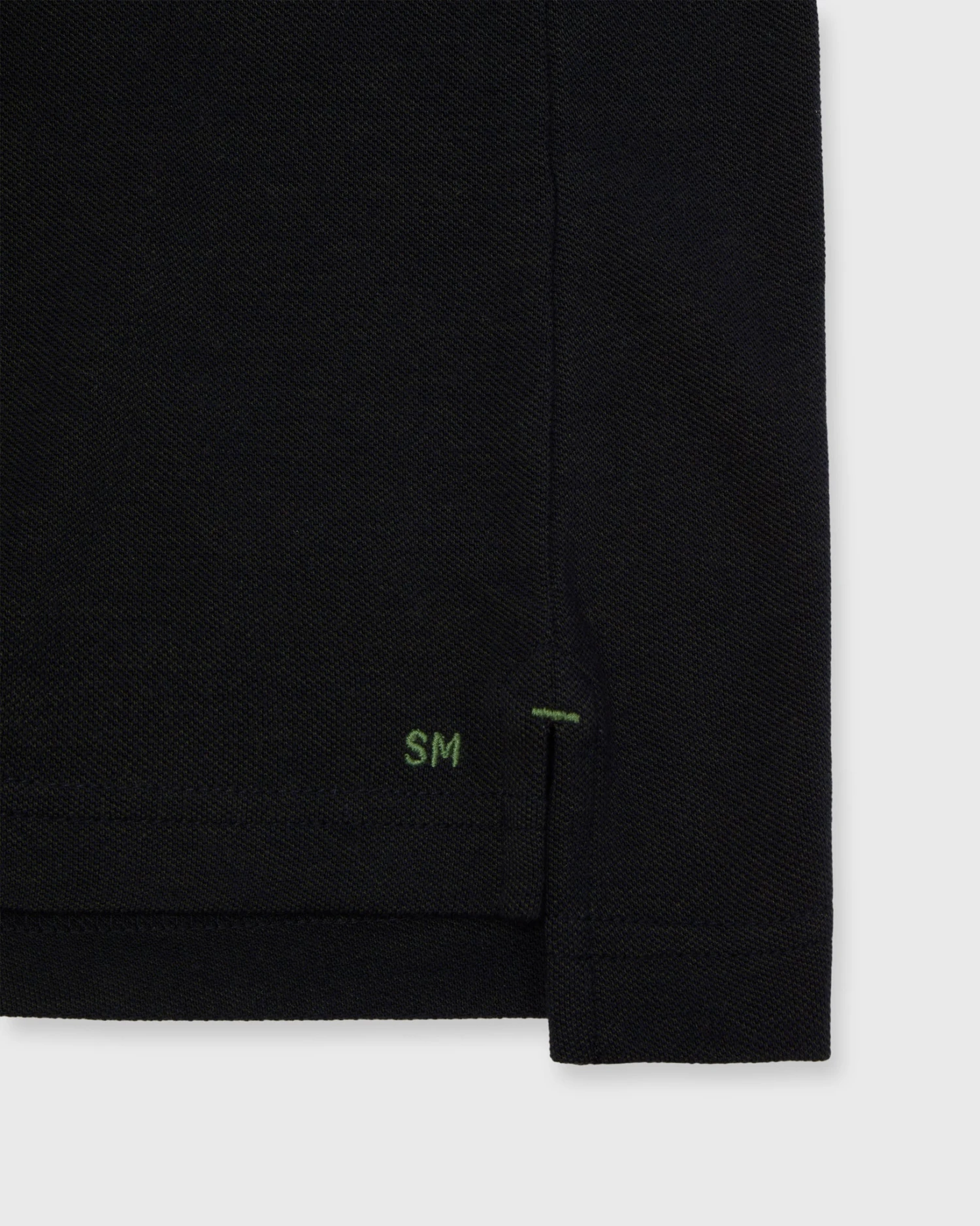 Short-Sleeved Polo In Olive Dark Oxford Pique 5 Short-Sleeved Polo In Olive Dark Oxford Pique - Image 3