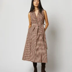 Elana Wrap Skirt In Red/Brown Check Taffeta 19 Elana Wrap Skirt In Red/Brown Check Taffeta -Modezzia Sales S72050 508 a26e3eb3 7cc5 4e21 beaa 16f68b1768ac