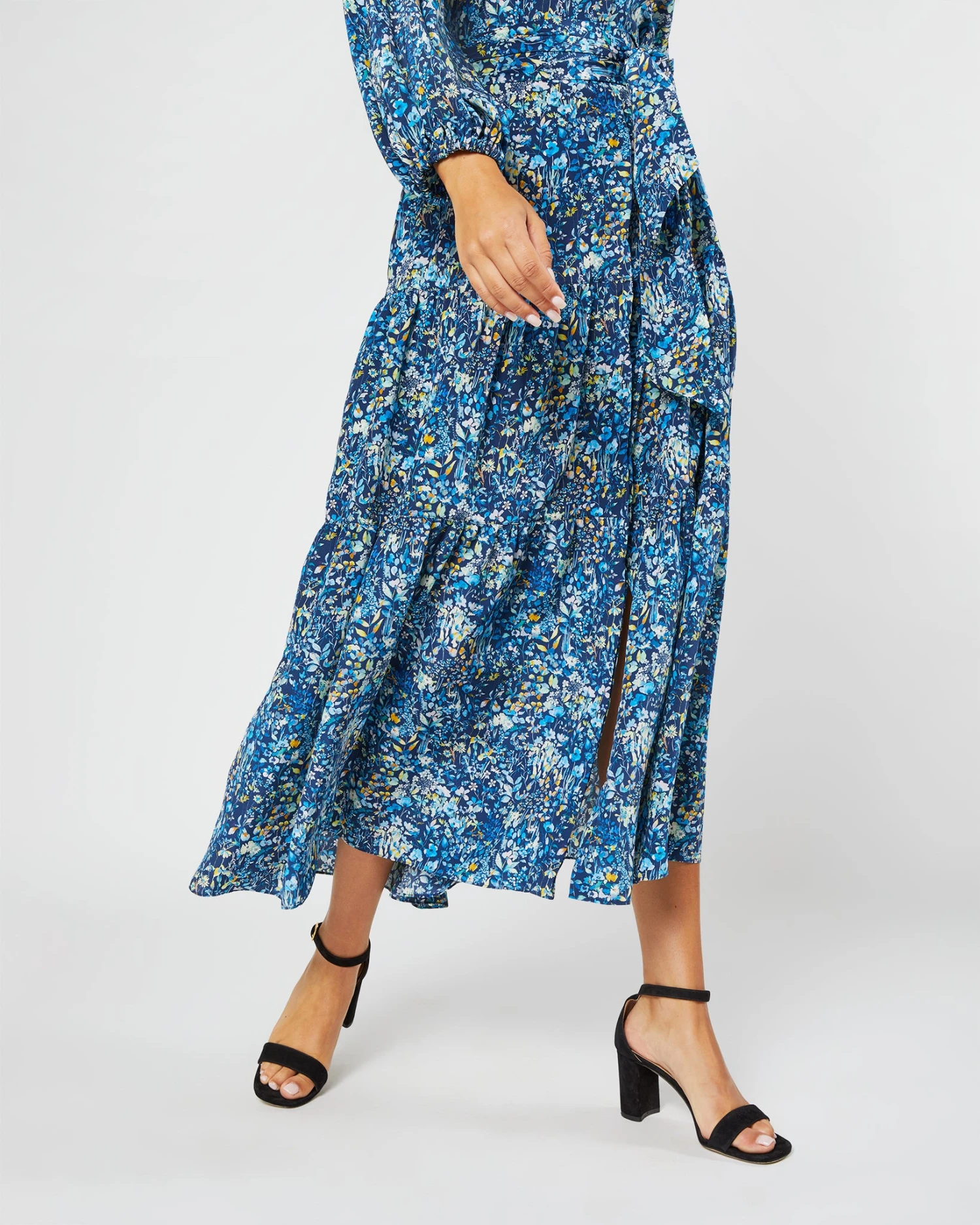 Isla Shirtdress In Blue Multi Felda Liberty Fabric Silk 12 Isla Shirtdress In Blue Multi Felda Liberty Fabric Silk - Image 10