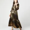 Aba Maxi Dress In Gold Lamé 1 Aba Maxi Dress In Gold Lamé -Modezzia Sales S72089 533