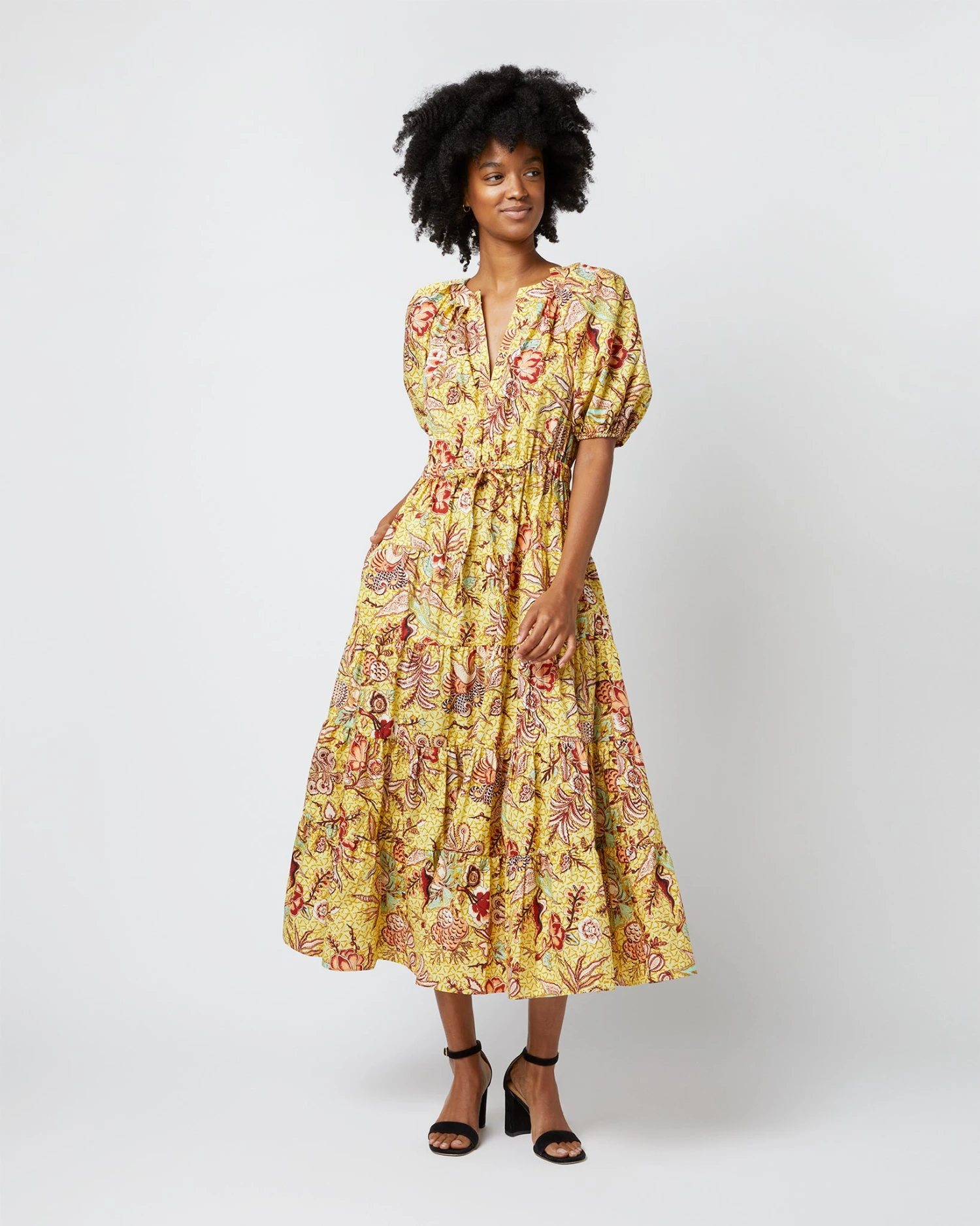 ULLA JOHNSON Olina Dress In Calla Lily 3 ULLA JOHNSON Olina Dress In Calla Lily