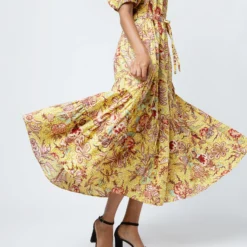 ULLA JOHNSON Olina Dress In Calla Lily 12 ULLA JOHNSON Olina Dress In Calla Lily -Modezzia Sales S72100 587
