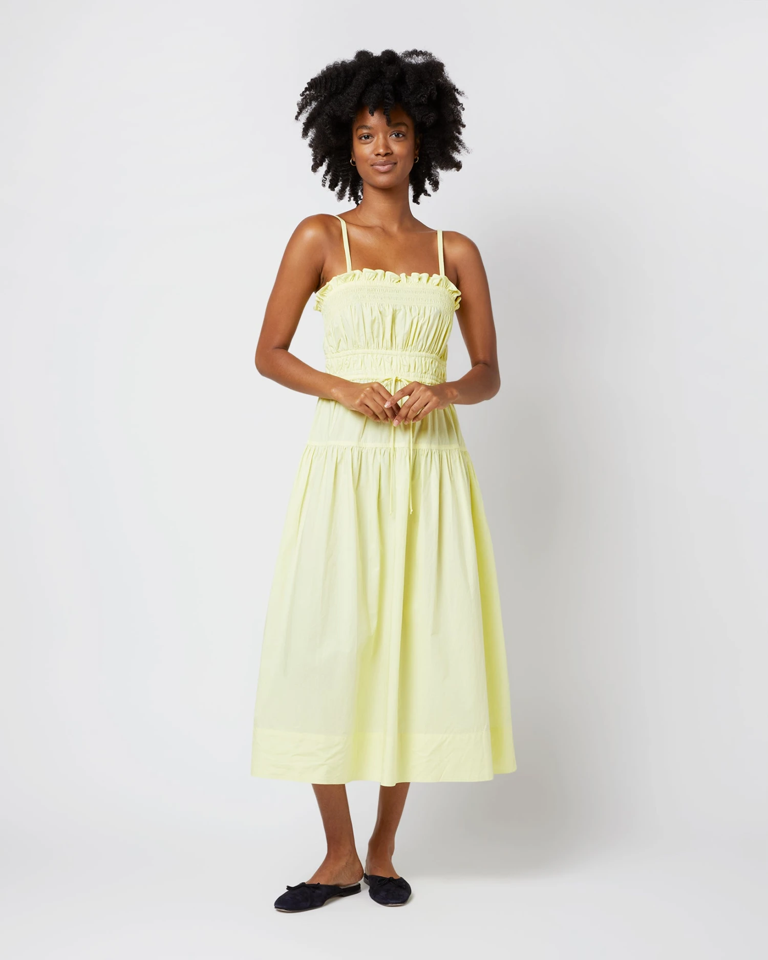 ULLA JOHNSON Lisbet Dress In Lemon Quartz 3 ULLA JOHNSON Lisbet Dress In Lemon Quartz