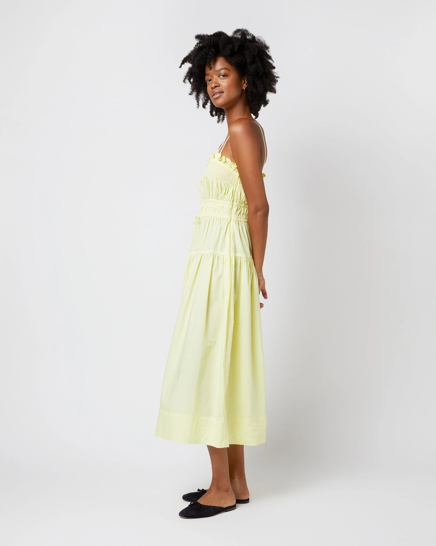 ULLA JOHNSON Lisbet Dress In Lemon Quartz 5 ULLA JOHNSON Lisbet Dress In Lemon Quartz - Image 3