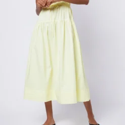 ULLA JOHNSON Lisbet Dress In Lemon Quartz 15 ULLA JOHNSON Lisbet Dress In Lemon Quartz -Modezzia Sales S72101 62