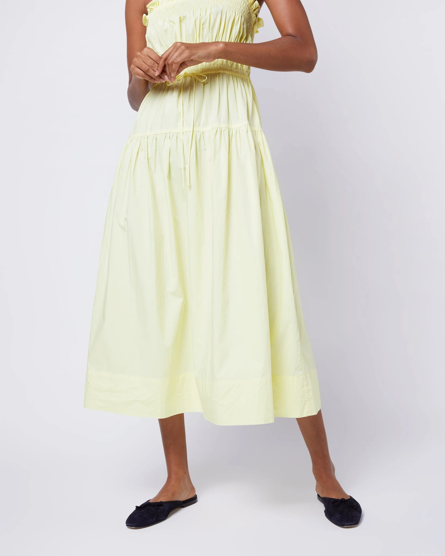 ULLA JOHNSON Lisbet Dress In Lemon Quartz 9 ULLA JOHNSON Lisbet Dress In Lemon Quartz - Image 7