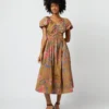 ULLA JOHNSON Cecile Dress In Bamboo Bam -Modezzia Sales S72102 436