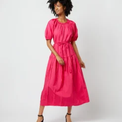 ULLA JOHNSON Issa Dress In Orchid -Modezzia Sales S72106 331