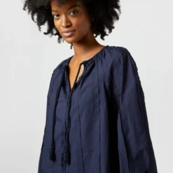 ULLA JOHNSON Juliette Blouse In Midnight -Modezzia Sales S72107 1621