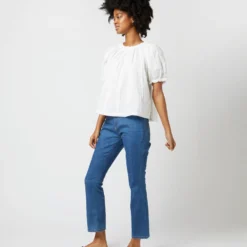 ULLA JOHNSON Lora Top In Pristine -Modezzia Sales S72108 2162