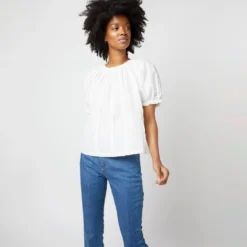 ULLA JOHNSON Lora Top In Pristine -Modezzia Sales S72108 2189