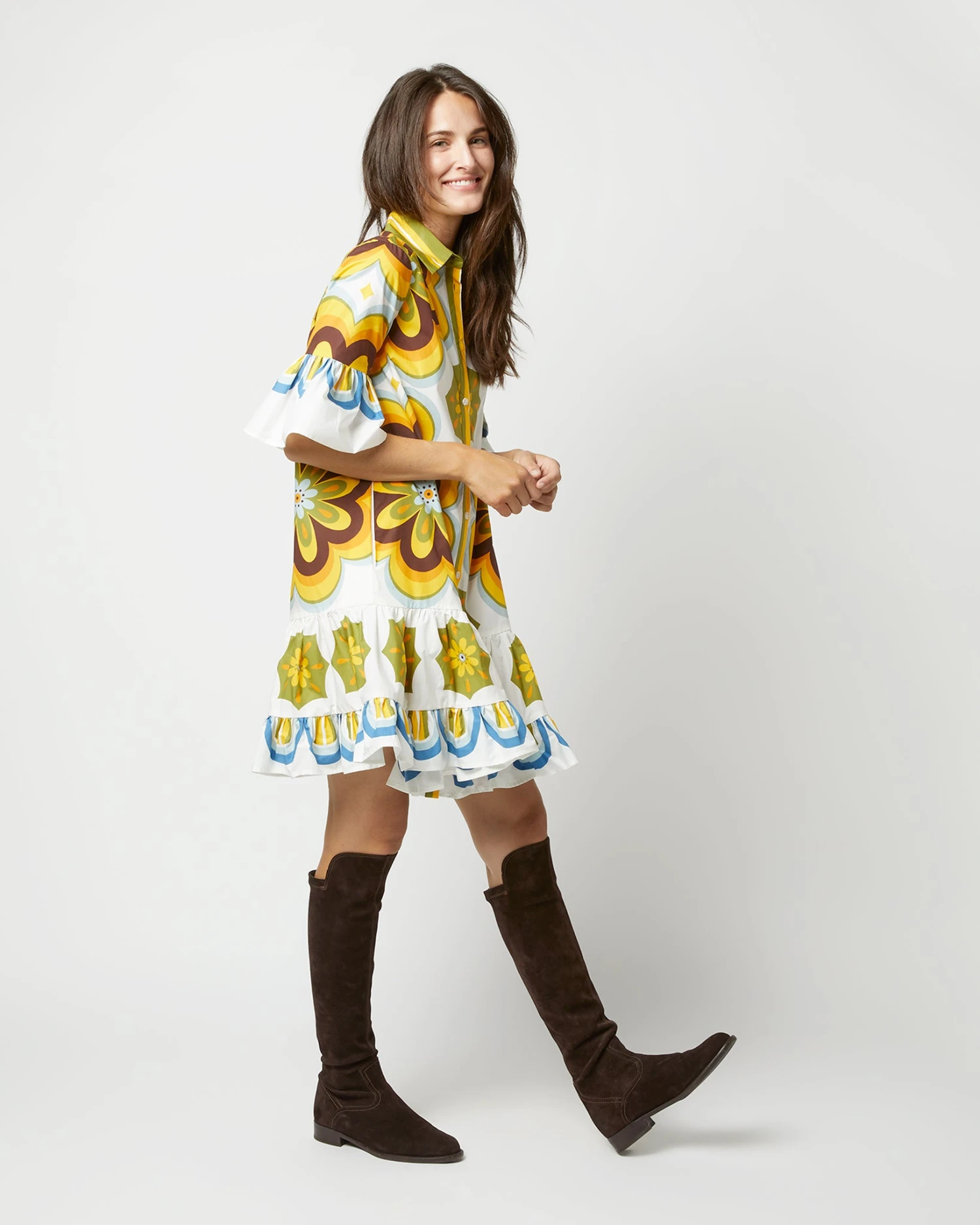 Choux Dress In Ciccio Cotton Popeline 6 Choux Dress In Ciccio Cotton Popeline - Image 4