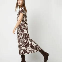 Sporty Swing Dress In Watermarble Jersey 9 Sporty Swing Dress In Watermarble Jersey -Modezzia Sales S72135 469
