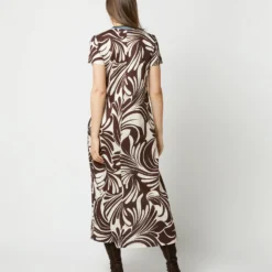 Sporty Swing Dress In Watermarble Jersey 11 Sporty Swing Dress In Watermarble Jersey -Modezzia Sales S72135 504