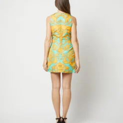 TGIF Dress In Va-Va Turquoise Faille -Modezzia Sales S72136 292