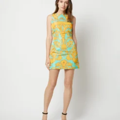 TGIF Dress In Va-Va Turquoise Faille