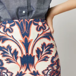 Pencil Skirt In Va-Va Shot Cotton -Modezzia Sales S72138 2061