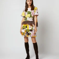 La Scala Tee In Big Flower Rose Jersey -Modezzia Sales S72141 480