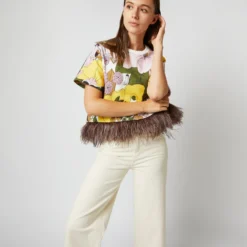 La Scala Tee In Big Flower Rose Jersey -Modezzia Sales S72141 636