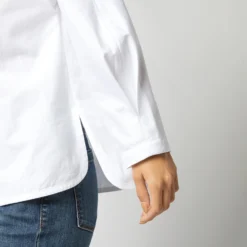 Poinsettia Top In White Poplin 19 Poinsettia Top In White Poplin -Modezzia Sales S72257 1280