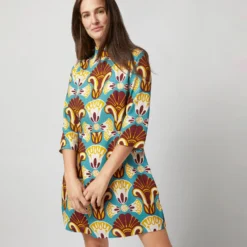 Juliet Dress In Dendera Light Blue Sablé Satin 14 Juliet Dress In Dendera Light Blue Sablé Satin -Modezzia Sales S72343 165