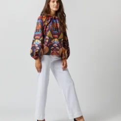 Charming Top In Nephthys Navy Silk Twill 11 Charming Top In Nephthys Navy Silk Twill -Modezzia Sales S72344 2863