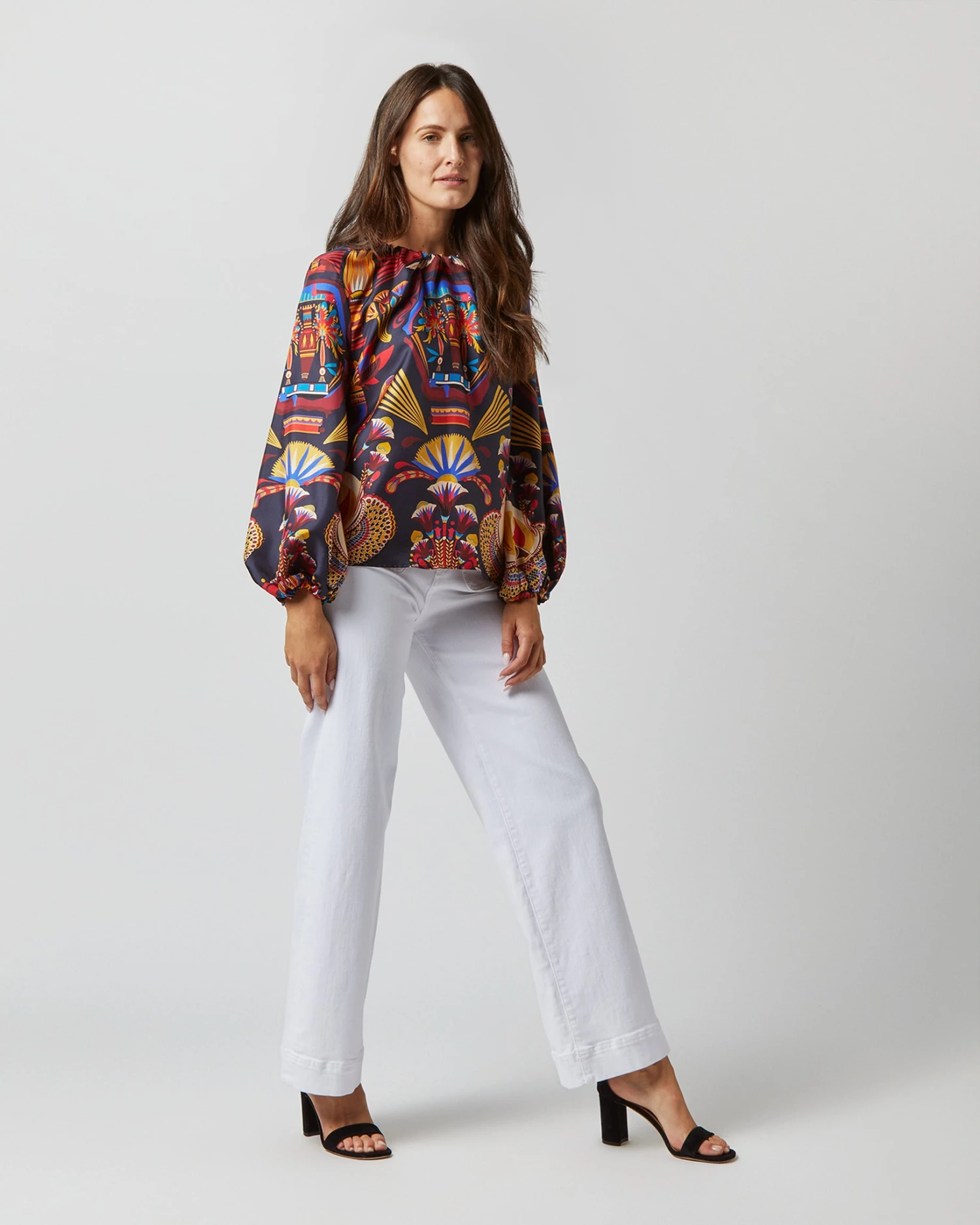 Charming Top In Nephthys Navy Silk Twill 5 Charming Top In Nephthys Navy Silk Twill - Image 3