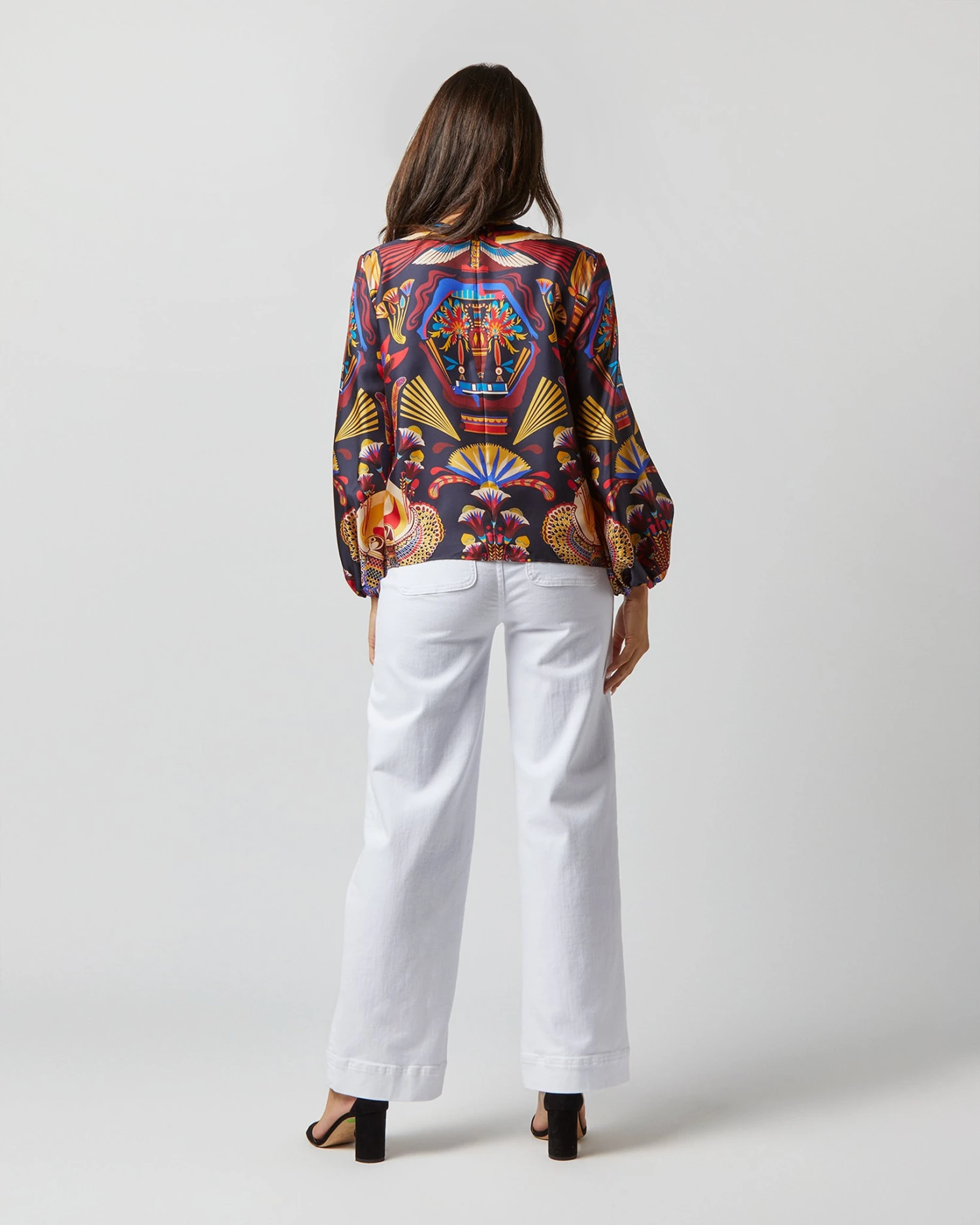 Charming Top In Nephthys Navy Silk Twill 7 Charming Top In Nephthys Navy Silk Twill - Image 5