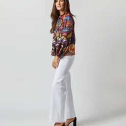 Charming Top In Nephthys Navy Silk Twill 12 Charming Top In Nephthys Navy Silk Twill -Modezzia Sales S72344 2884