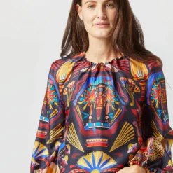 Charming Top In Nephthys Navy Silk Twill 14 Charming Top In Nephthys Navy Silk Twill -Modezzia Sales S72344 2915