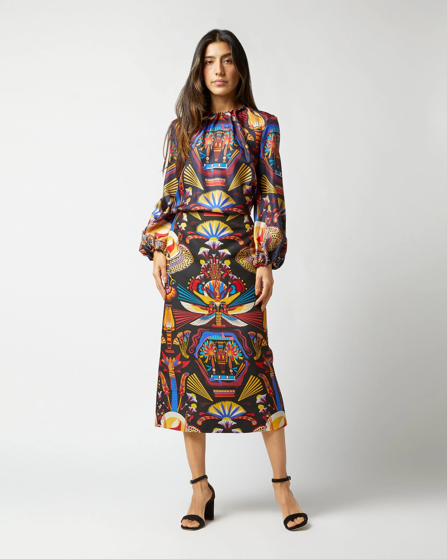 Charming Top In Nephthys Navy Silk Twill 9 Charming Top In Nephthys Navy Silk Twill - Image 7