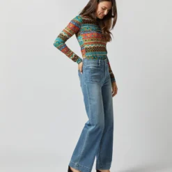 Turtleneck In Giza Turquoise Skinny Jersey 12 Turtleneck In Giza Turquoise Skinny Jersey -Modezzia Sales S72347 3595