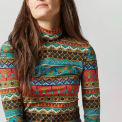 Turtleneck In Giza Turquoise Skinny Jersey 13 Turtleneck In Giza Turquoise Skinny Jersey -Modezzia Sales S72347 3641